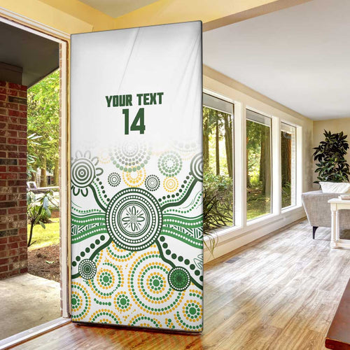 Australia Rugby Door Cover 2025 Wallaroos Indigenous Art - Aussie Hoodie