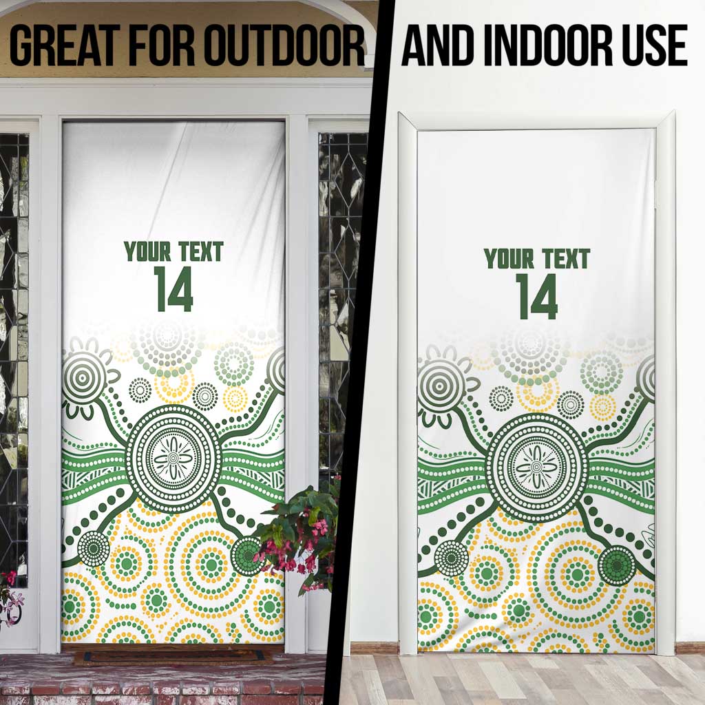 Australia Rugby Door Cover 2025 Wallaroos Indigenous Art - Aussie Hoodie