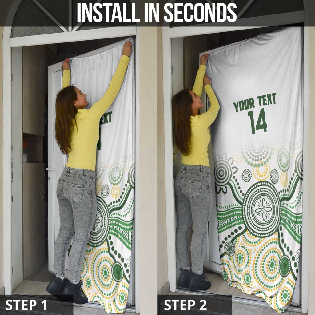 Australia Rugby Door Cover 2025 Wallaroos Indigenous Art - Aussie Hoodie