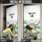 Australia Rugby Door Cover 2025 Wallaroos Indigenous Art - Aussie Hoodie