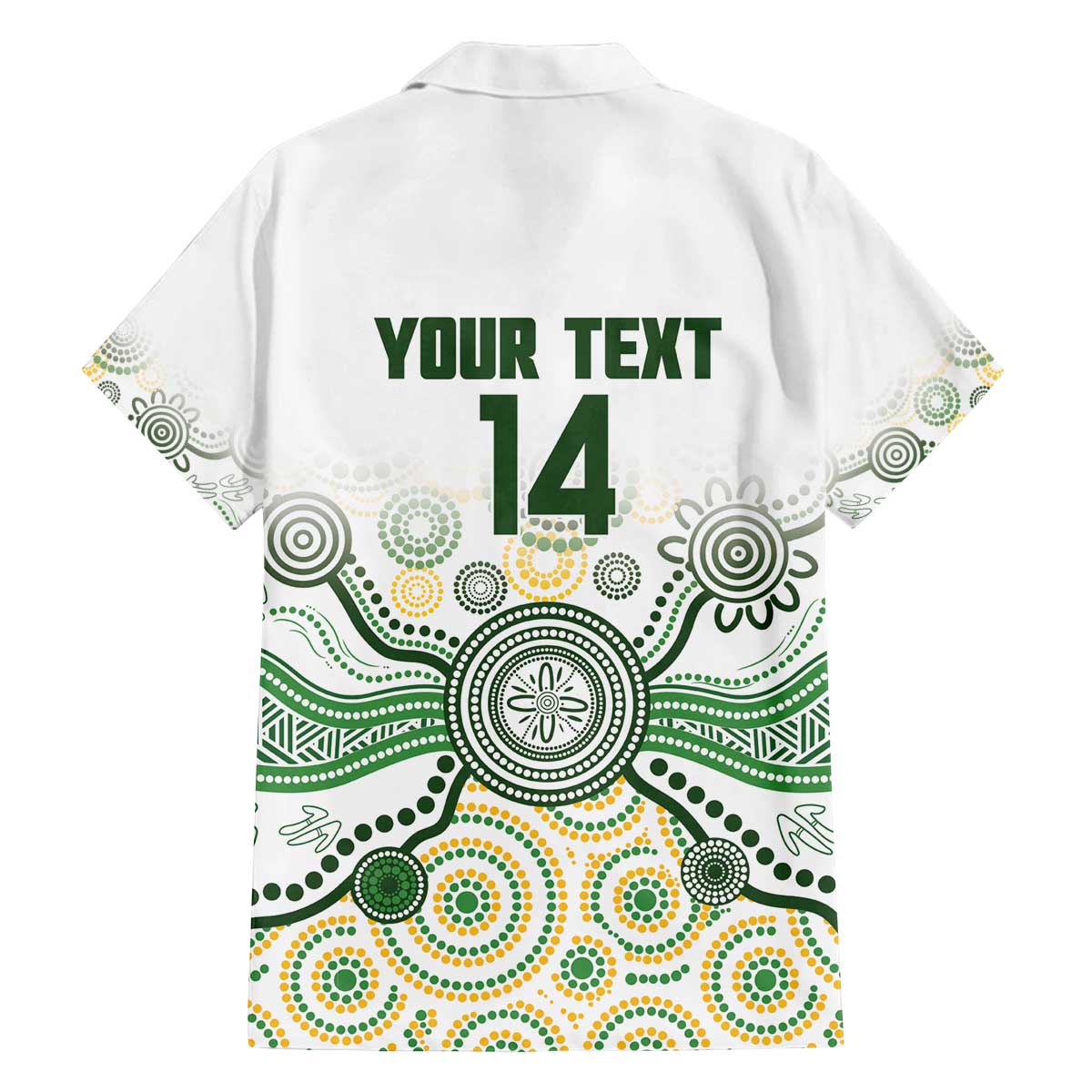 Australia Rugby Custom Family Matching Off The Shoulder Long Sleeve Dress and Hawaiian Shirt 2025 Wallaroos Indigenous Art - Aussie Hoodie
