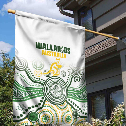 Australia Rugby Garden Flag 2025 Wallaroos Indigenous Art - Aussie Hoodie