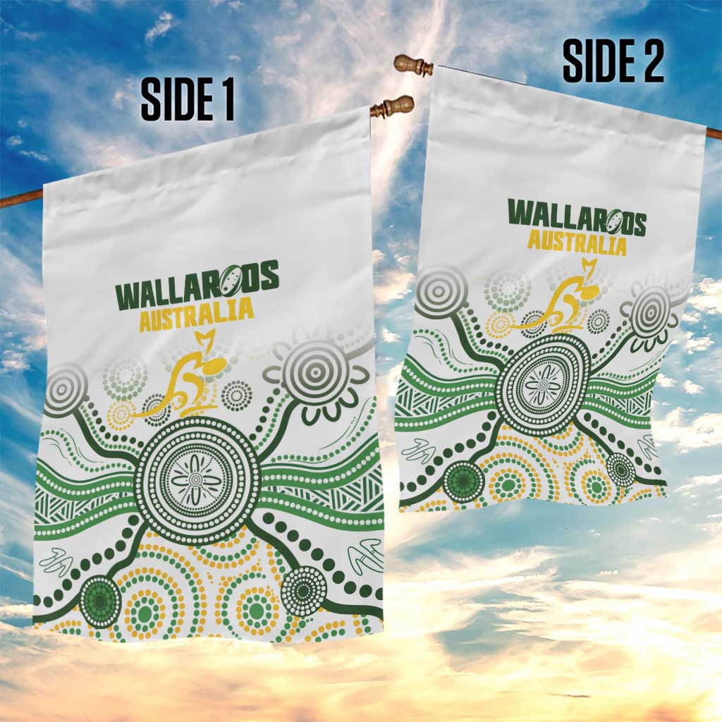 Australia Rugby Garden Flag 2025 Wallaroos Indigenous Art - Aussie Hoodie