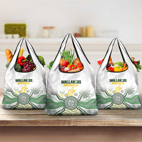 Australia Rugby Grocery Bag 2025 Wallaroos Indigenous Art - Aussie Hoodie