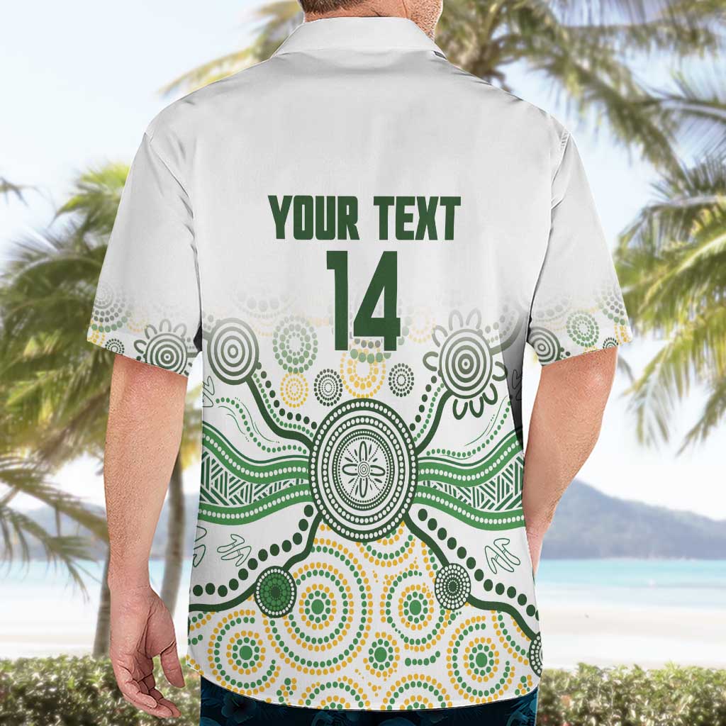 Australia Rugby Custom Hawaiian Shirt 2025 Wallaroos Indigenous Art - Aussie Hoodie