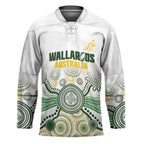 Australia Rugby Custom Hockey Jersey 2025 Wallaroos Indigenous Art - Aussie Hoodie