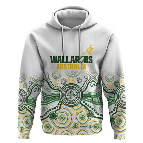 Australia Rugby Custom Hoodie 2025 Wallaroos Indigenous Art - Aussie Hoodie