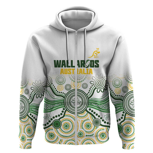 Australia Rugby Custom Hoodie 2025 Wallaroos Indigenous Art - Aussie Hoodie