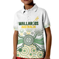 Australia Rugby Custom Kid Polo Shirt 2025 Wallaroos Indigenous Art - Aussie Hoodie