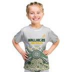 Australia Rugby Custom Kid T Shirt 2025 Wallaroos Indigenous Art - Aussie Hoodie