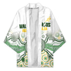 Australia Rugby Custom Kimono 2025 Wallaroos Indigenous Art - Aussie Hoodie