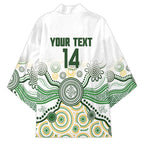 Australia Rugby Custom Kimono 2025 Wallaroos Indigenous Art - Aussie Hoodie