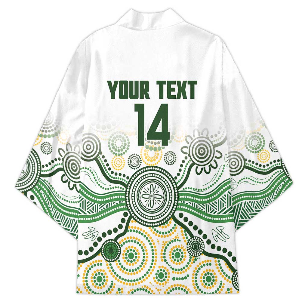 Australia Rugby Custom Kimono 2025 Wallaroos Indigenous Art - Aussie Hoodie