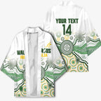 Australia Rugby Custom Kimono 2025 Wallaroos Indigenous Art - Aussie Hoodie