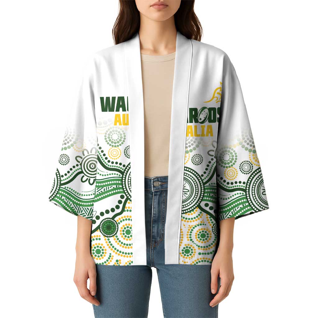 Australia Rugby Custom Kimono 2025 Wallaroos Indigenous Art - Aussie Hoodie