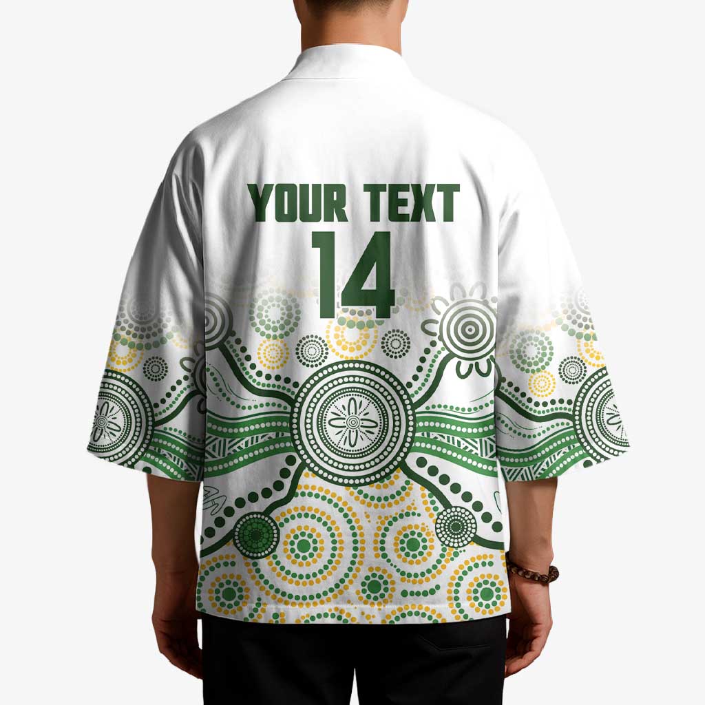 Australia Rugby Custom Kimono 2025 Wallaroos Indigenous Art - Aussie Hoodie