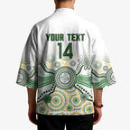 Australia Rugby Custom Kimono 2025 Wallaroos Indigenous Art - Aussie Hoodie