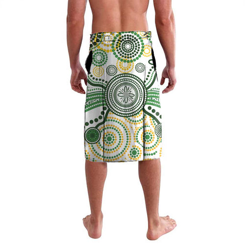 Australia Rugby Custom Lavalava 2025 Wallaroos Indigenous Art - Aussie Hoodie