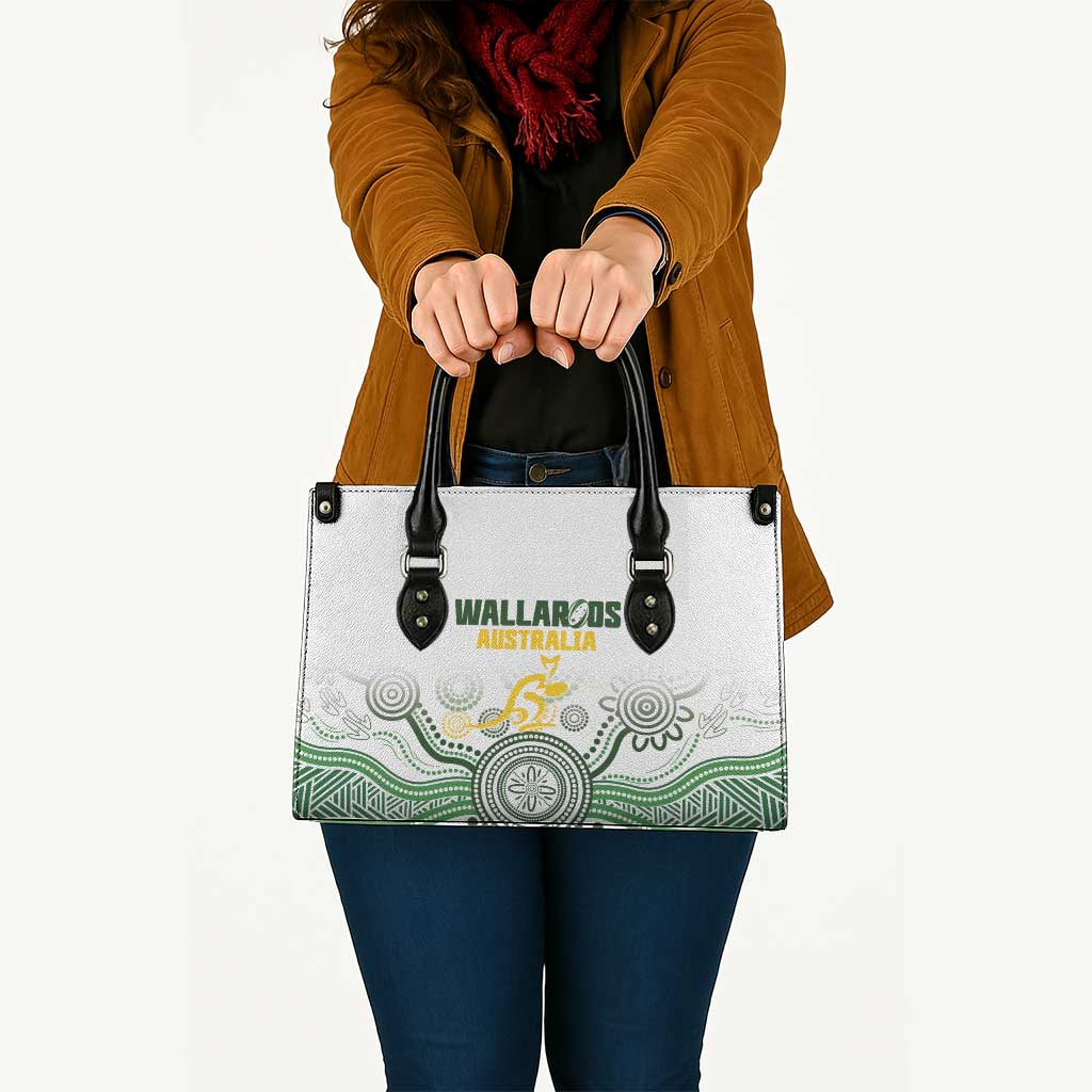 Australia Rugby Leather Bag 2025 Wallaroos Indigenous Art - Aussie Hoodie