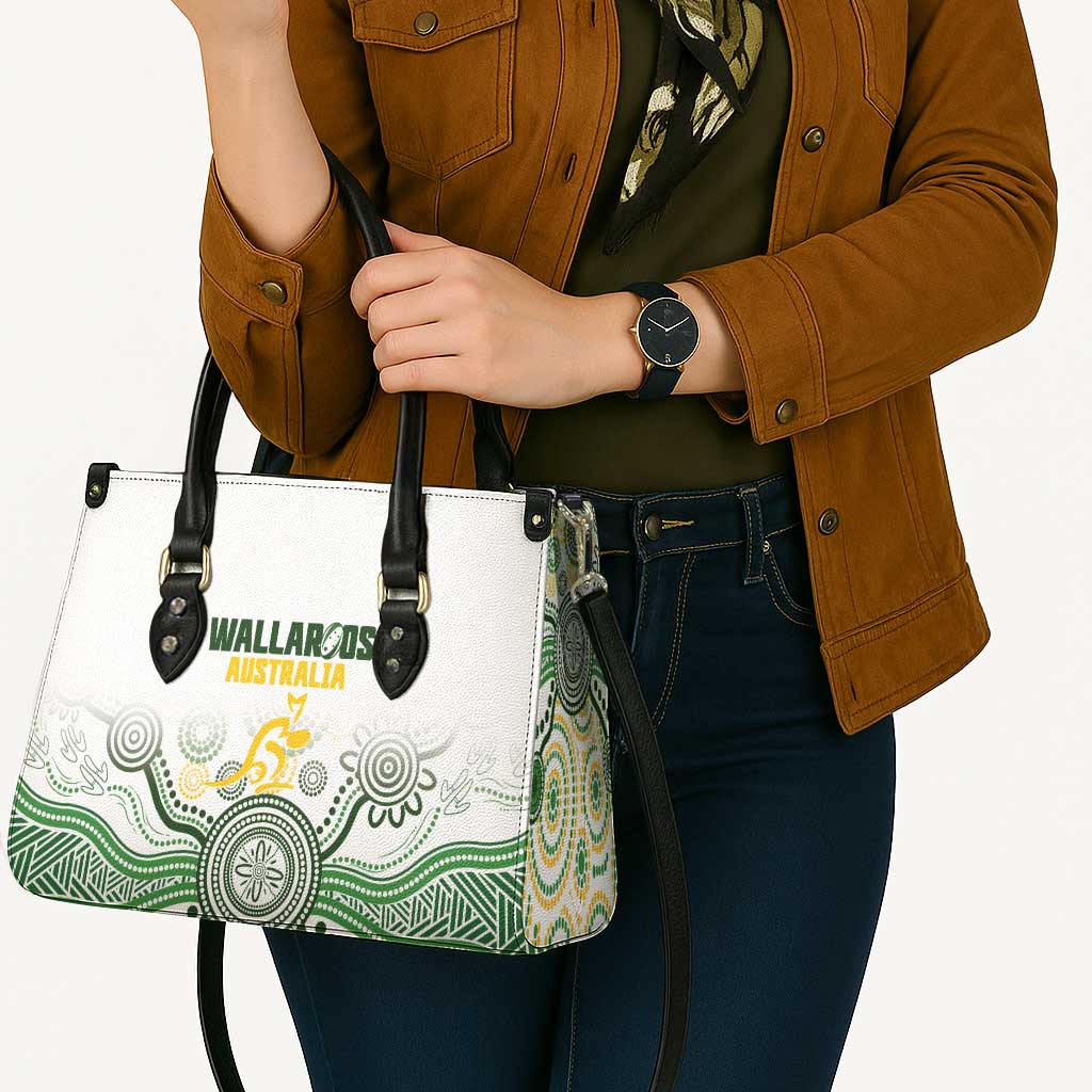 Australia Rugby Leather Bag 2025 Wallaroos Indigenous Art - Aussie Hoodie