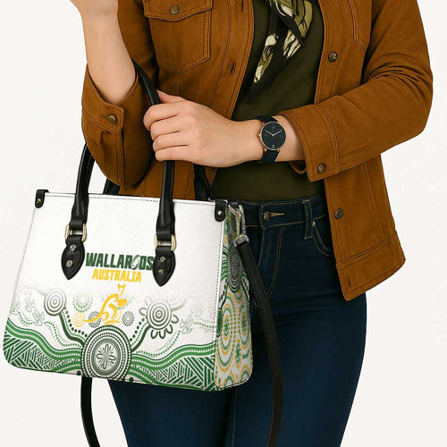 Australia Rugby Leather Bag 2025 Wallaroos Indigenous Art - Aussie Hoodie