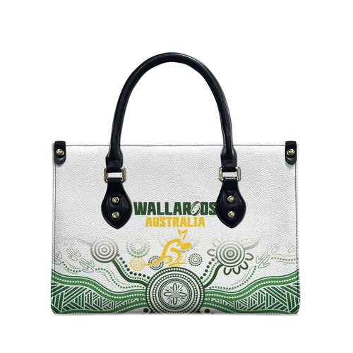 Australia Rugby Leather Bag 2025 Wallaroos Indigenous Art - Aussie Hoodie