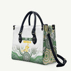 Australia Rugby Leather Bag 2025 Wallaroos Indigenous Art - Aussie Hoodie