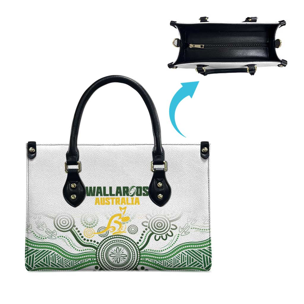Australia Rugby Leather Bag 2025 Wallaroos Indigenous Art - Aussie Hoodie