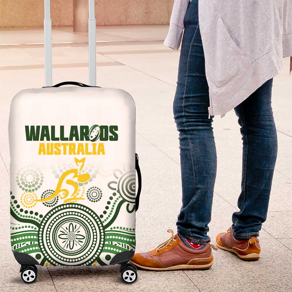 Australia Rugby Luggage Cover 2025 Wallaroos Indigenous Art - Aussie Hoodie