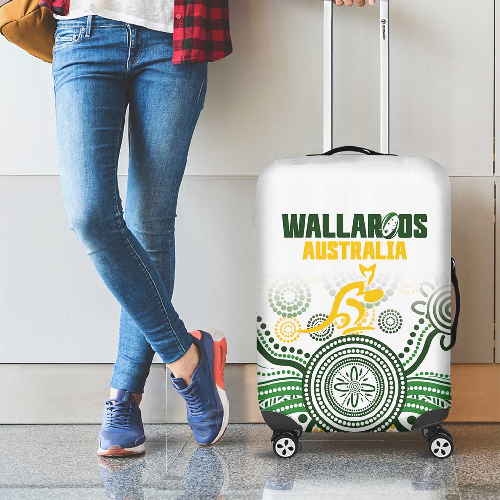 Australia Rugby Luggage Cover 2025 Wallaroos Indigenous Art - Aussie Hoodie