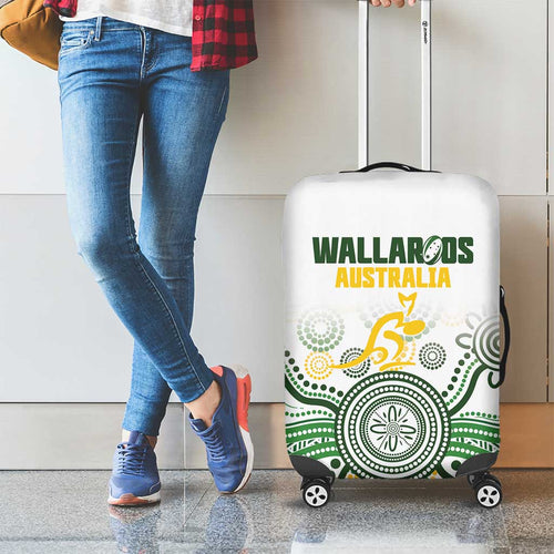 Australia Rugby Luggage Cover 2025 Wallaroos Indigenous Art - Aussie Hoodie