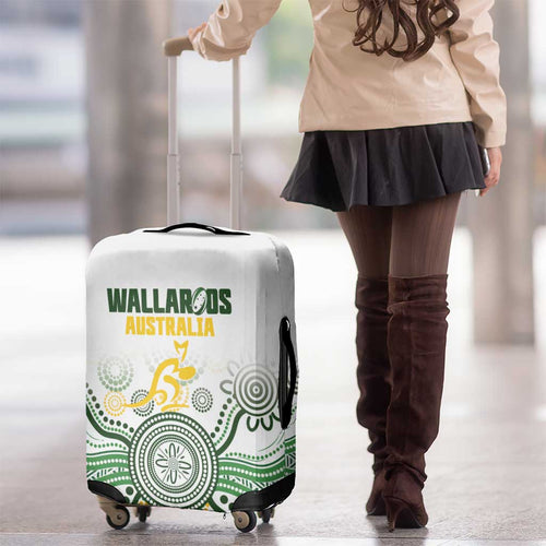 Australia Rugby Luggage Cover 2025 Wallaroos Indigenous Art - Aussie Hoodie