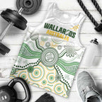 Australia Rugby Custom Men Tank Top 2025 Wallaroos Indigenous Art - Aussie Hoodie