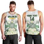 Australia Rugby Custom Men Tank Top 2025 Wallaroos Indigenous Art - Aussie Hoodie