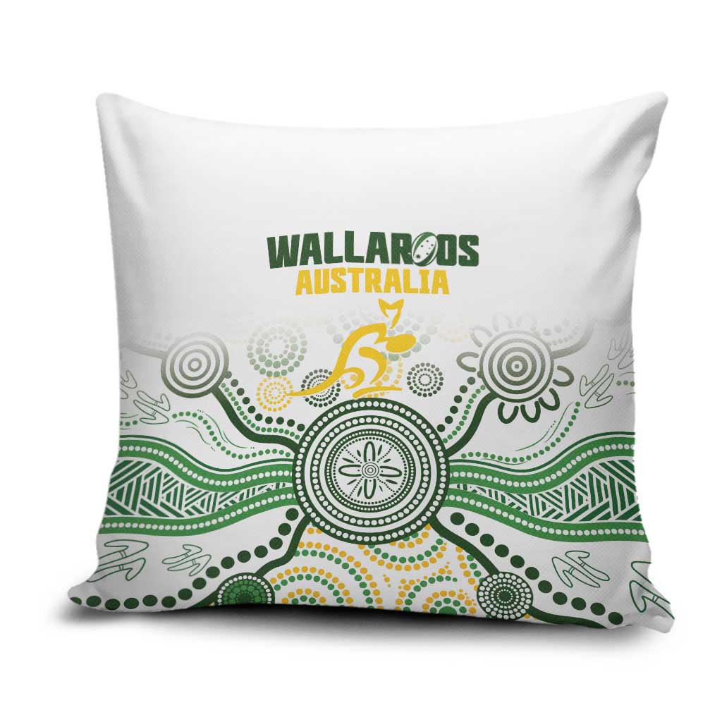 Australia Rugby Pillow Cover 2025 Wallaroos Indigenous Art - Aussie Hoodie