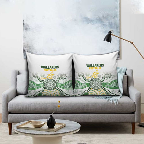 Australia Rugby Pillow Cover 2025 Wallaroos Indigenous Art - Aussie Hoodie