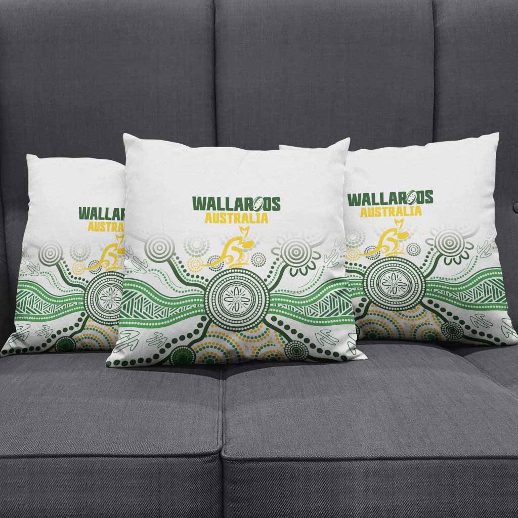 Australia Rugby Pillow Cover 2025 Wallaroos Indigenous Art - Aussie Hoodie