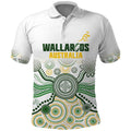 Australia Rugby Custom Polo Shirt 2025 Wallaroos Indigenous Art - Aussie Hoodie