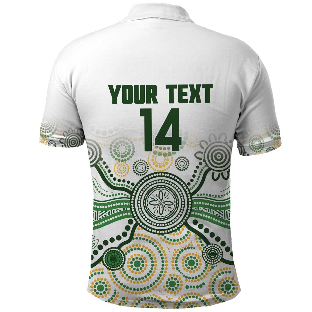 Australia Rugby Custom Polo Shirt 2025 Wallaroos Indigenous Art - Aussie Hoodie