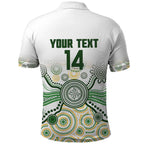Australia Rugby Custom Polo Shirt 2025 Wallaroos Indigenous Art - Aussie Hoodie
