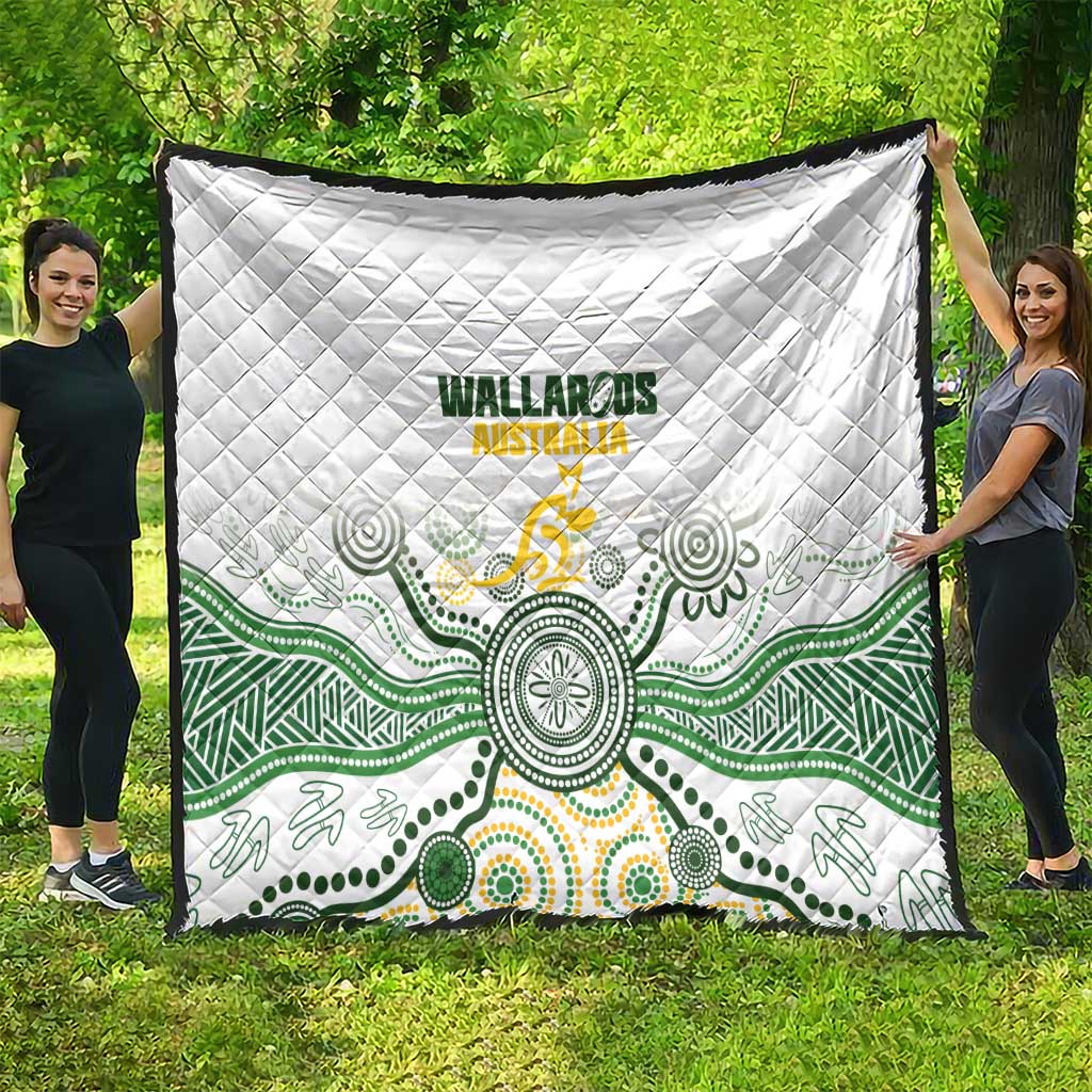 Australia Rugby Quilt 2025 Wallaroos Indigenous Art - Aussie Hoodie