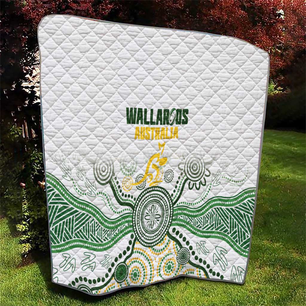 Australia Rugby Quilt 2025 Wallaroos Indigenous Art - Aussie Hoodie