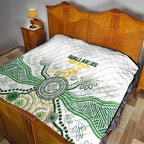 Australia Rugby Quilt 2025 Wallaroos Indigenous Art - Aussie Hoodie