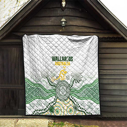 Australia Rugby Quilt 2025 Wallaroos Indigenous Art - Aussie Hoodie