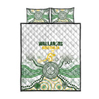 Australia Rugby Quilt Bed Set 2025 Wallaroos Indigenous Art - Aussie Hoodie