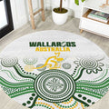 Australia Rugby Round Carpet 2025 Wallaroos Indigenous Art - Aussie Hoodie