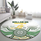 Australia Rugby Round Carpet 2025 Wallaroos Indigenous Art - Aussie Hoodie