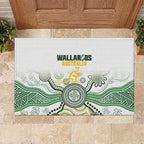 Australia Rugby Rubber Doormat 2025 Wallaroos Indigenous Art - Aussie Hoodie