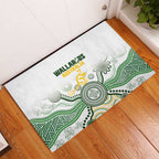 Australia Rugby Rubber Doormat 2025 Wallaroos Indigenous Art - Aussie Hoodie