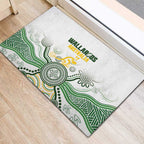 Australia Rugby Rubber Doormat 2025 Wallaroos Indigenous Art - Aussie Hoodie
